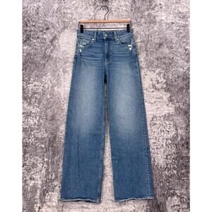 Paige Jeans 25 Womens Sasha Wide Leg Full Length Denim